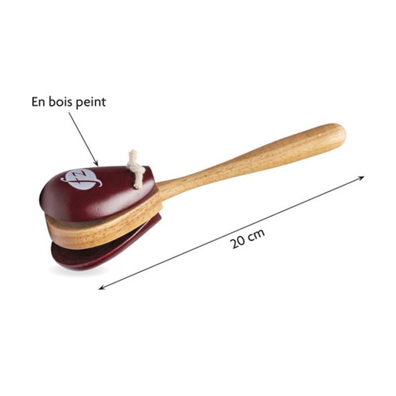 Castagnettes à manche – Instrument à percussion - Fuzeau
