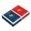 2 jeux de 54 cartes 100% plastique index français