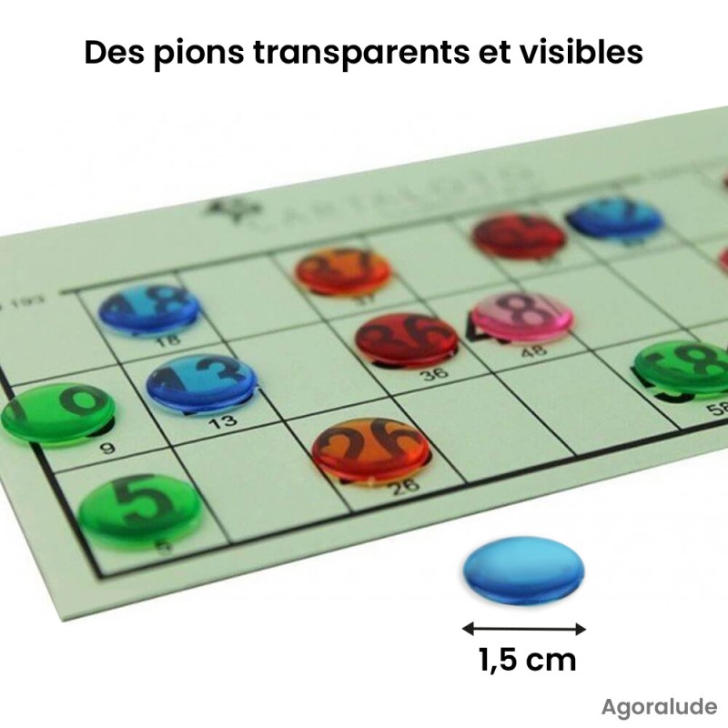 Boîte 5.000 pions de loto – Accessoires pour animation loto en ehpad
