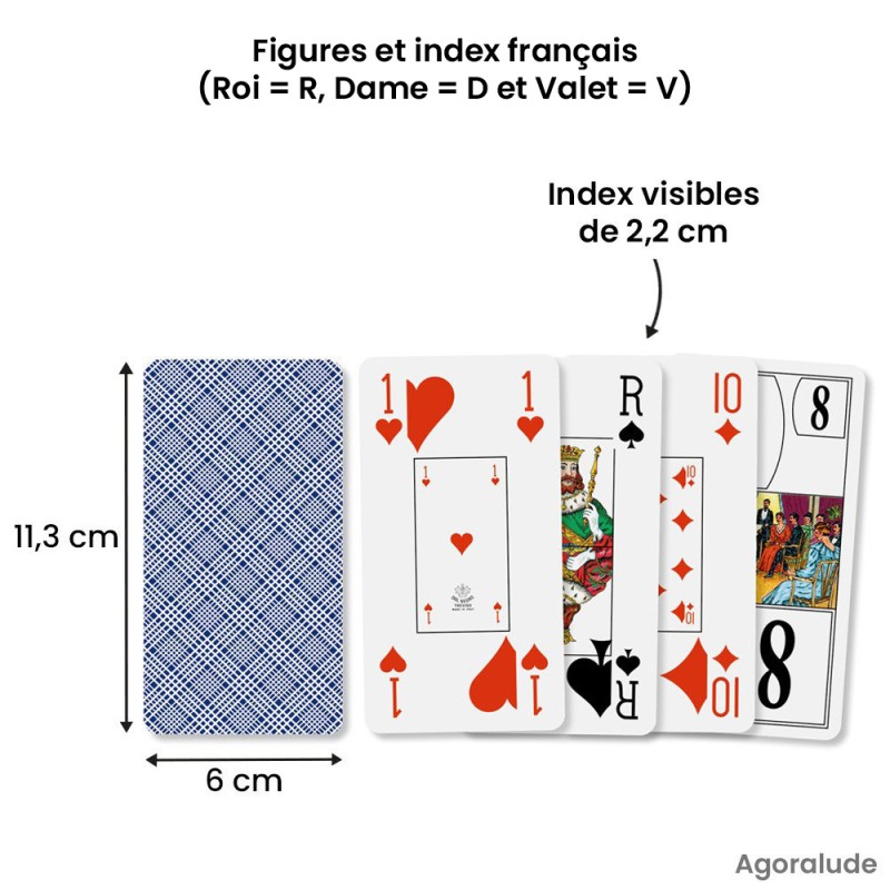Jeu de tarot - Cartes grands index