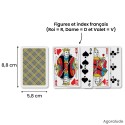 32 cartes 100% plastique index français