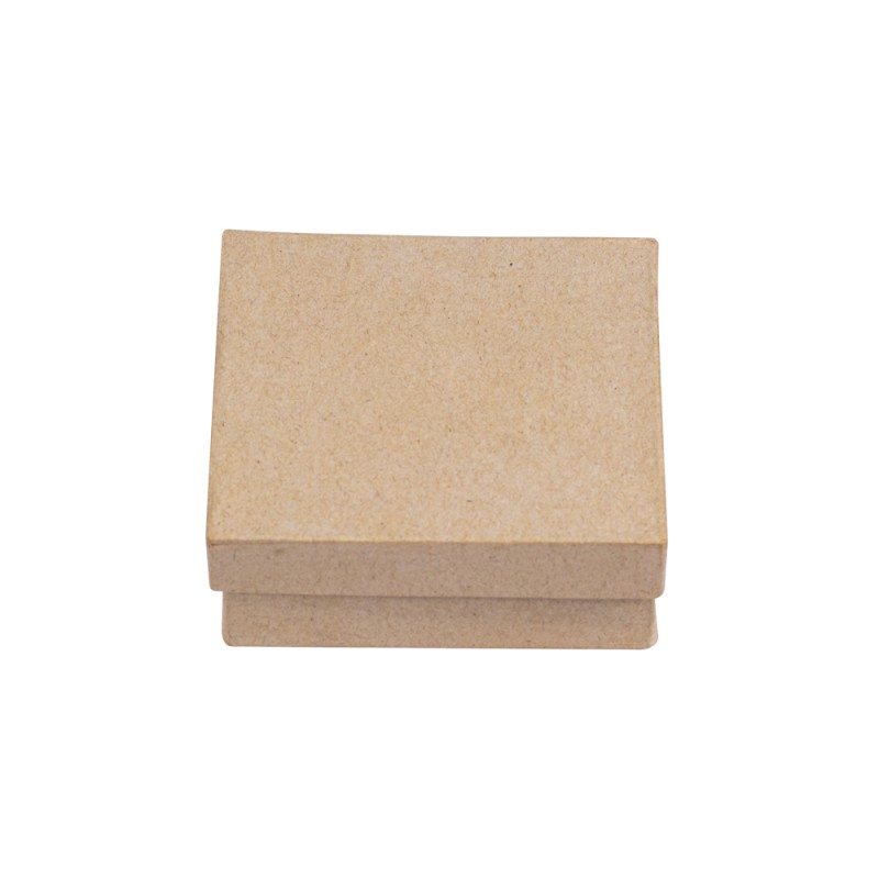 4 petites boîtes en carton de forme carrée à décorer