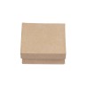 4 petites boîtes en carton de forme carrée à décorer