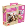 Très grands puzzles Les animaux et leurs bébés - lot de 10