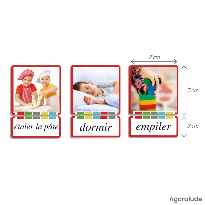 Jeu de carte - Associer un verbe à une image - Atelier vocabulaire