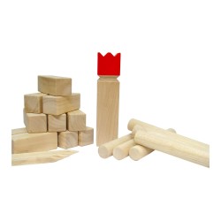 Jeu de Kubb - Le Jeu de quille viking traditionnel en bois