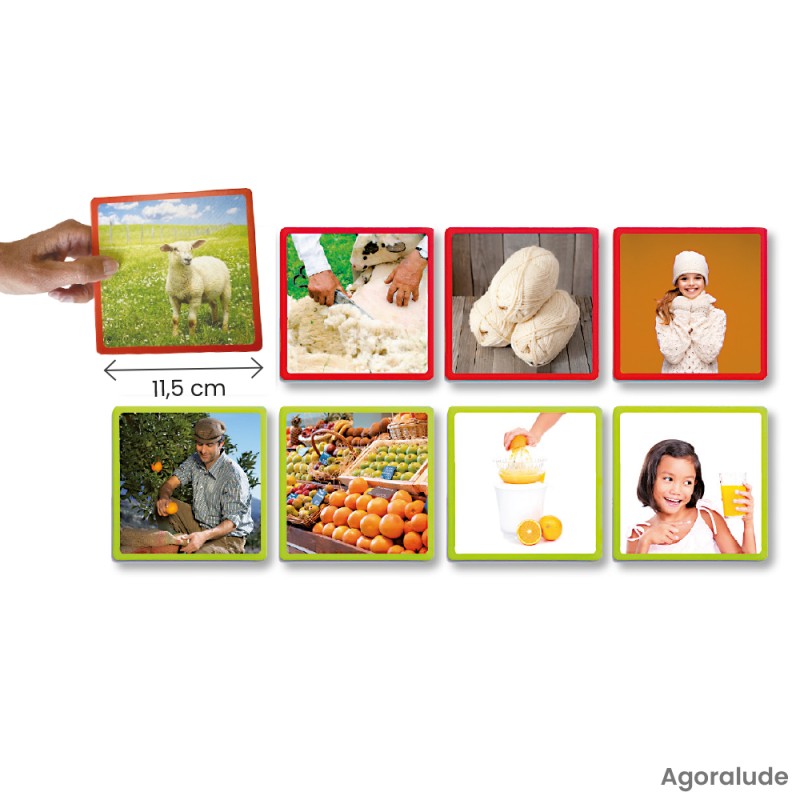 Jeu suites chronologique sur la fabrication des aliments