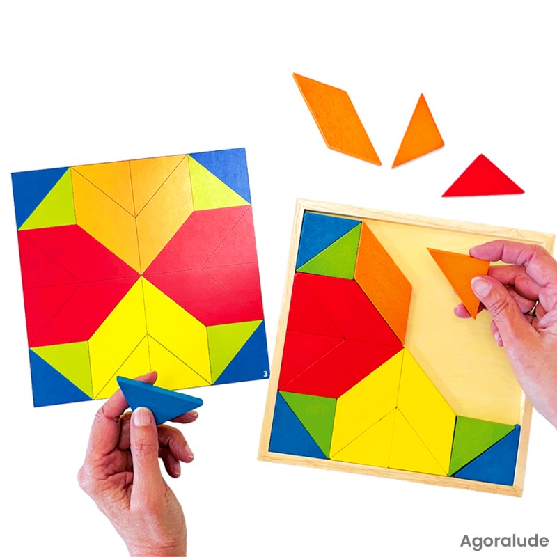 Jeu d'encastrement - Mosaïque étoile - Jeux de manipulation seniors
