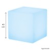 Cube sensoriel lumineux