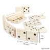 Dominos géants - Jeu de société en bois pour malvoyants et séniors