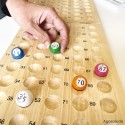 Plateau de contrôle loto en bois – 90 numéros