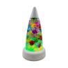 Lampe avec cristaux colorés