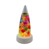 Lampe avec cristaux colorés
