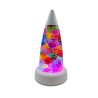 Lampe avec cristaux colorés