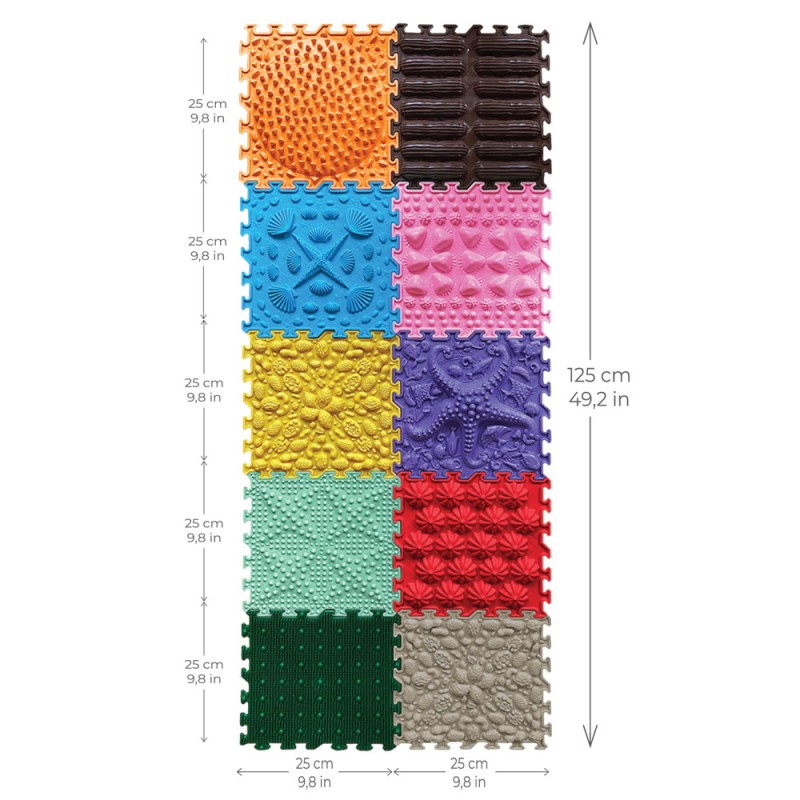 Tapis sensoriel puzzle - set Rituel du matin