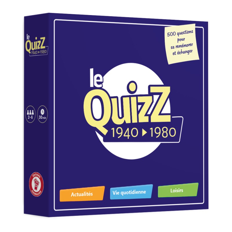 Le Quizz 1930 à 1980 - jeu de questions pour séniors