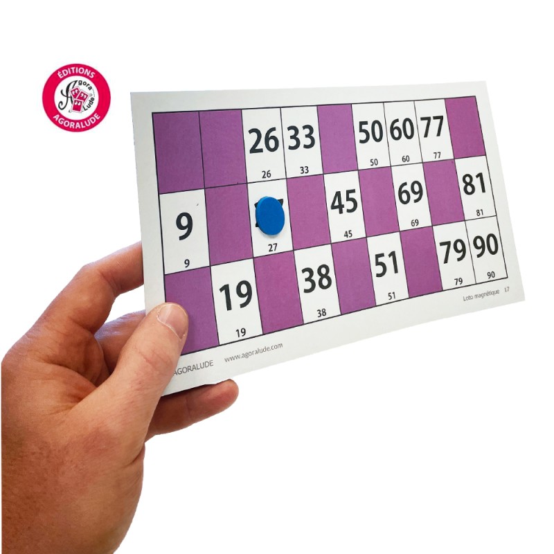 Cartes de loto magnétiques