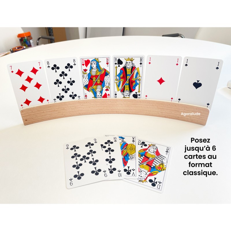 Présentoir à cartes en bois - 33 cm