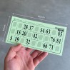 Grandes cartes de loto plastifiées - lot de 50