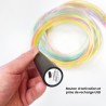 Fibres optiques portatives - torche de 30 brins colorés de 1,50 m