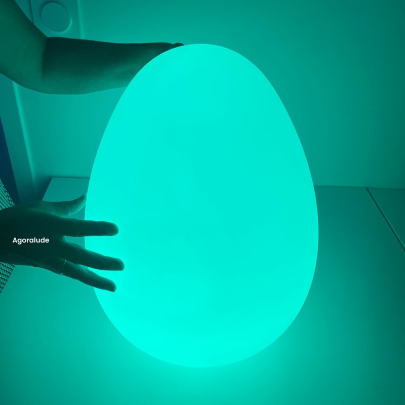 Œuf sensoriel lumineux coloré