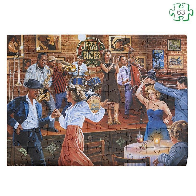 Puzzle adapté Alzheimer - Le dancing 63 pièces