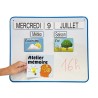 Tableau métallique pour éphéméride - format moyen