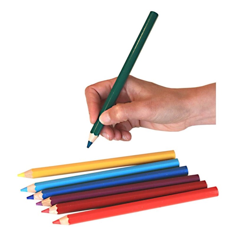 Grands crayons de couleur