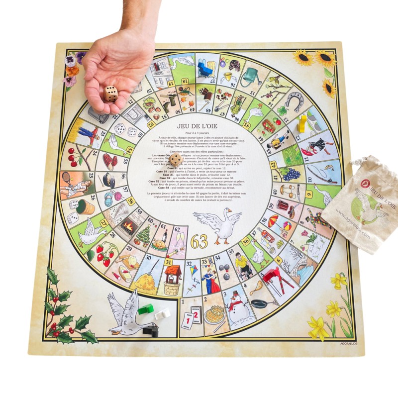 Jeu de l'oie tapis grande taille