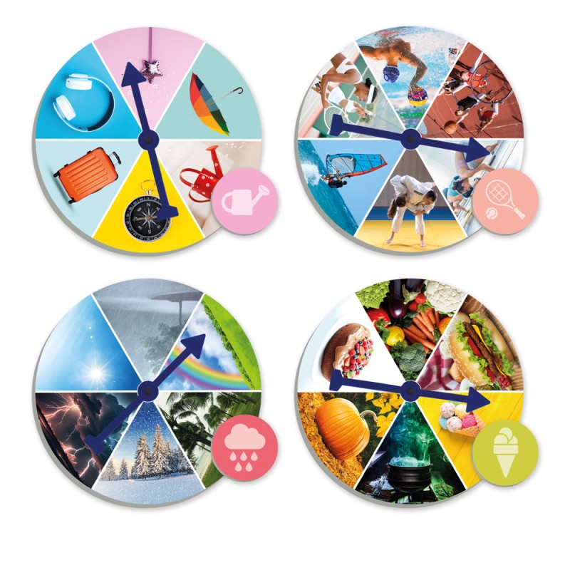 Roulettes créatives pour raconter des histoires