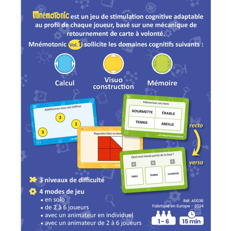 Mnémotonic -  Jeu de gymnastique cérébrale
