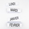 Lot de magnets jour de la semaine et mois - déstockage