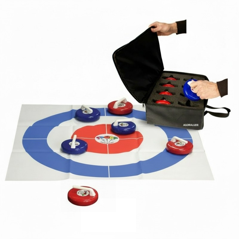 Jeu de curling d'intérieur pour animation - grand format