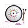 Tongue Drum blanc classique