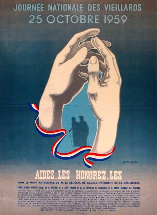 affiche de la semainebleue 1959 