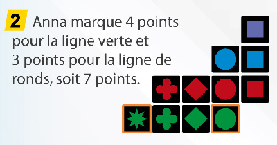 Exemple de jeu du Qwirkle 2