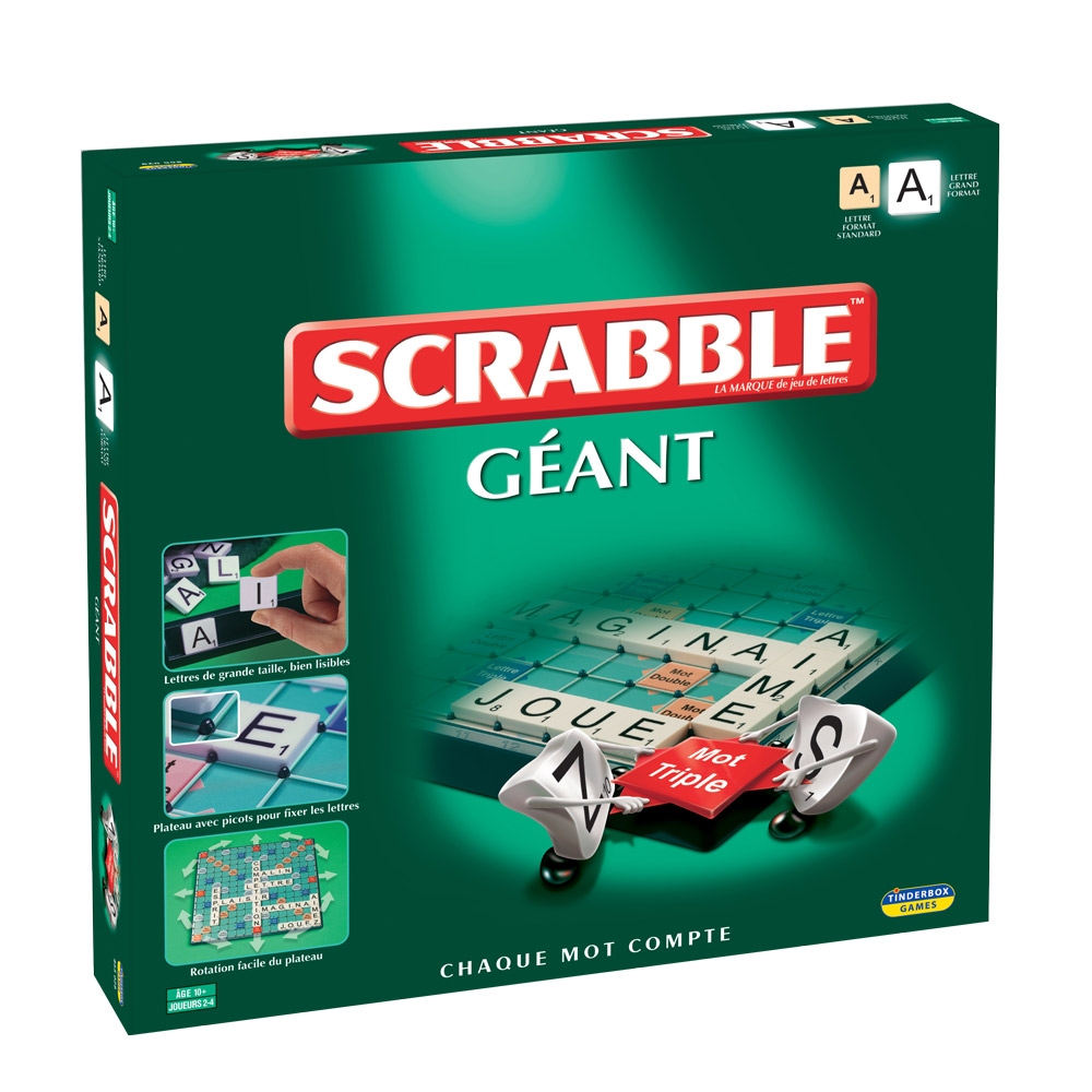 Scrabble Géant - Le jeu de société classique en version XXL