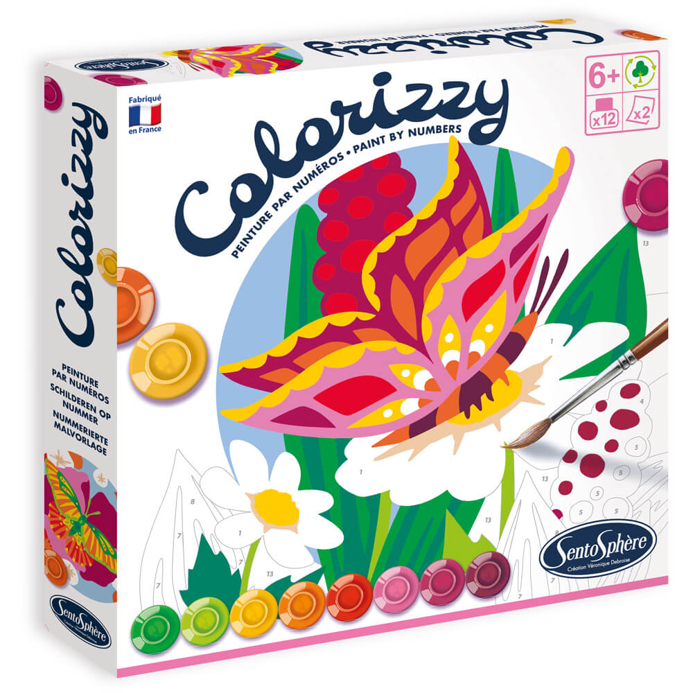 Colorizzy Papillons - Activité peinture par numéros - Sentosphère