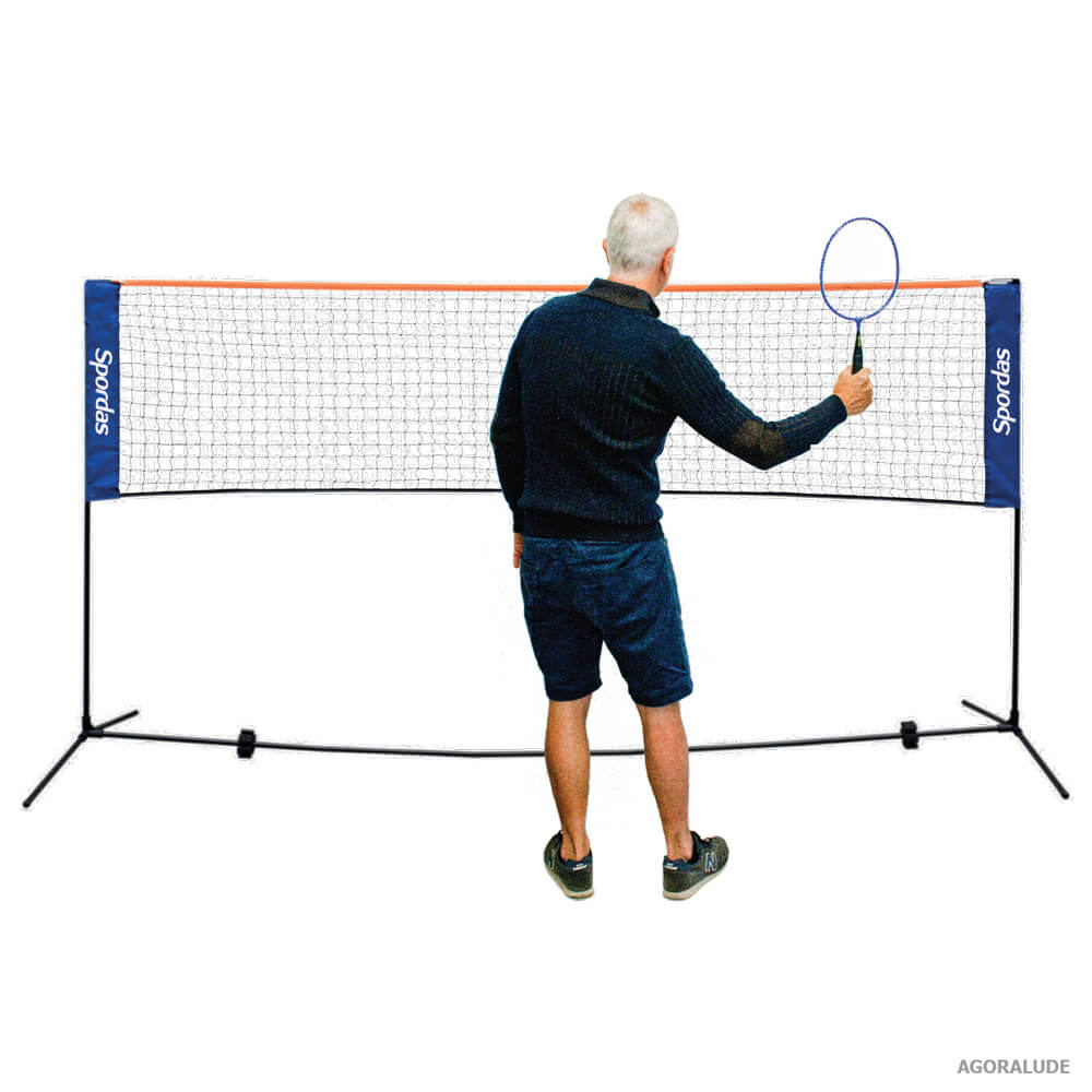 Filet badminton léger et transportable - Jeu de raquette et lancer