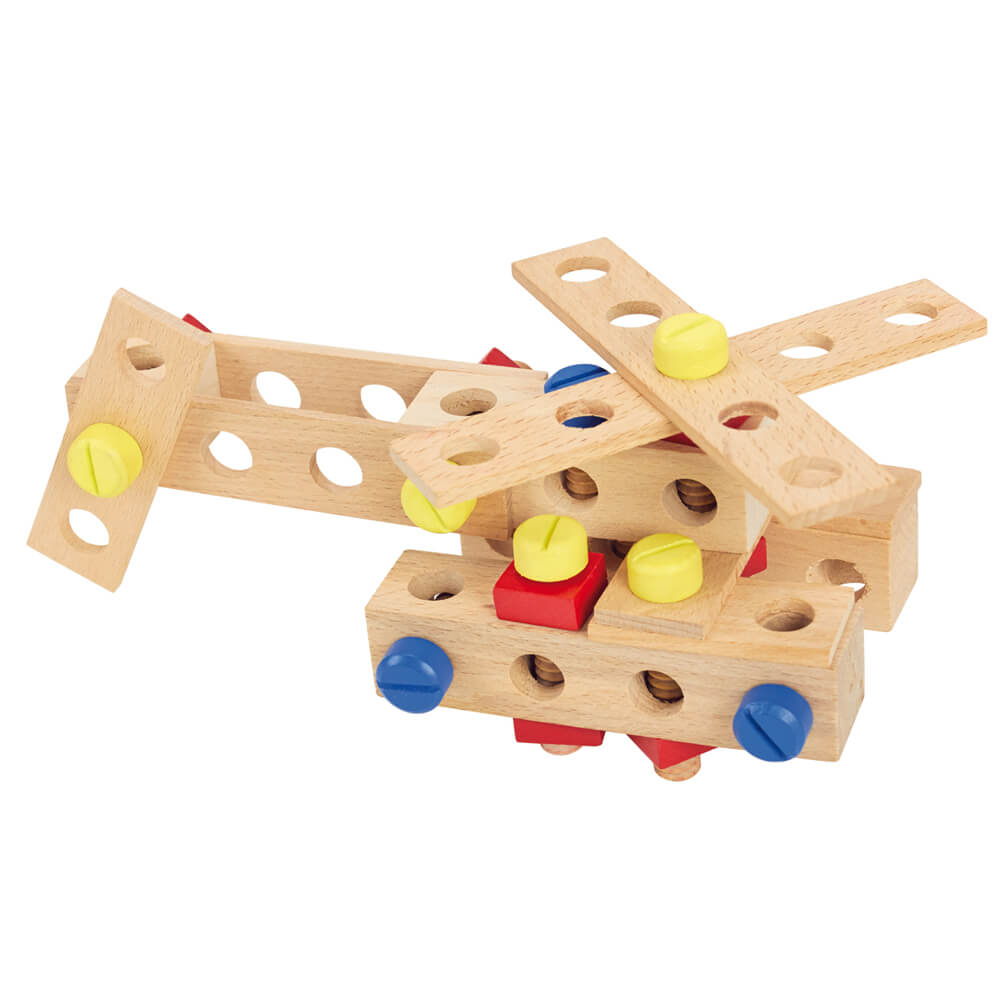 Jeu de construction en bois mécanique à visser - Kit de bricolage