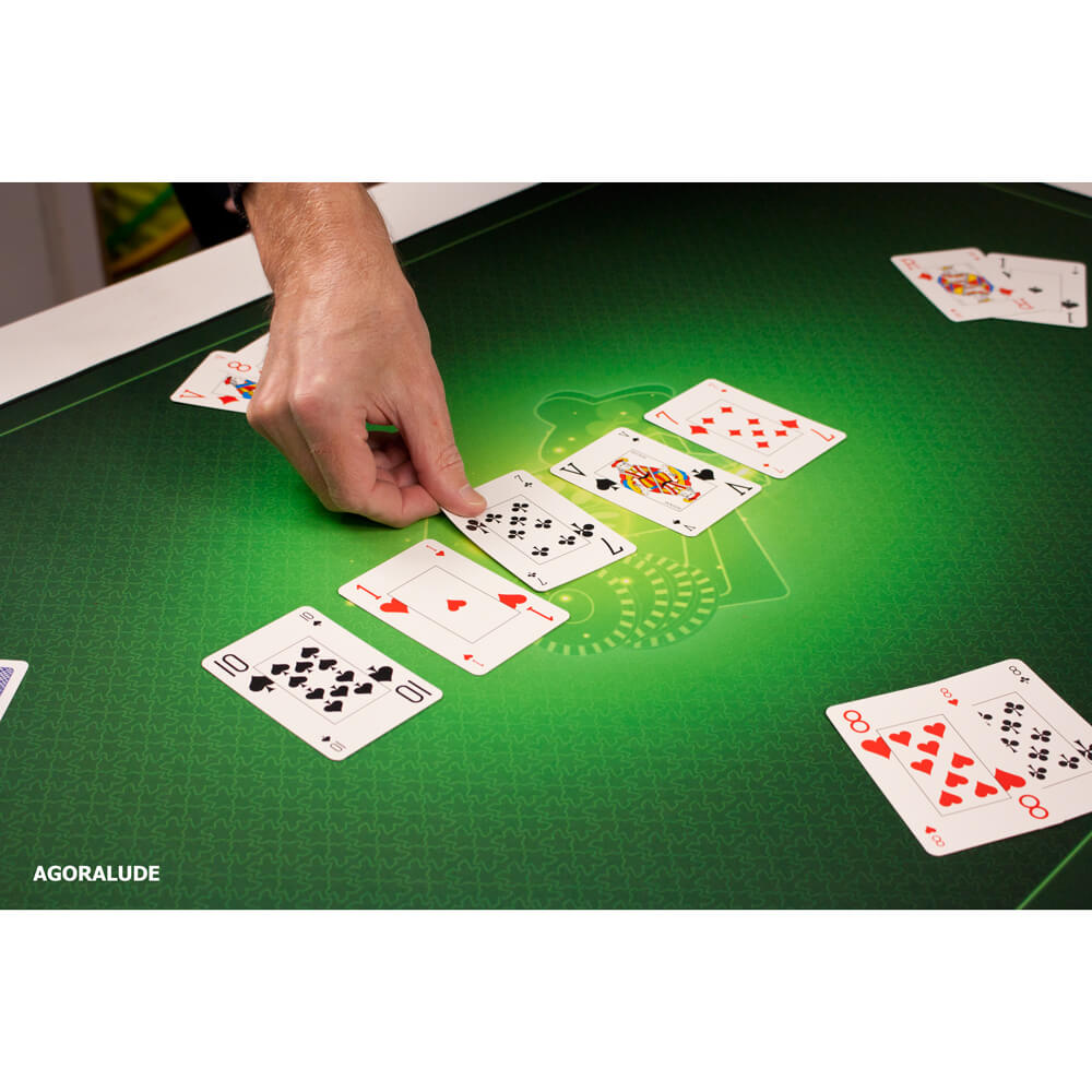 Tapis de jeu vert - 60x100 cm - Petits jeux de cartes