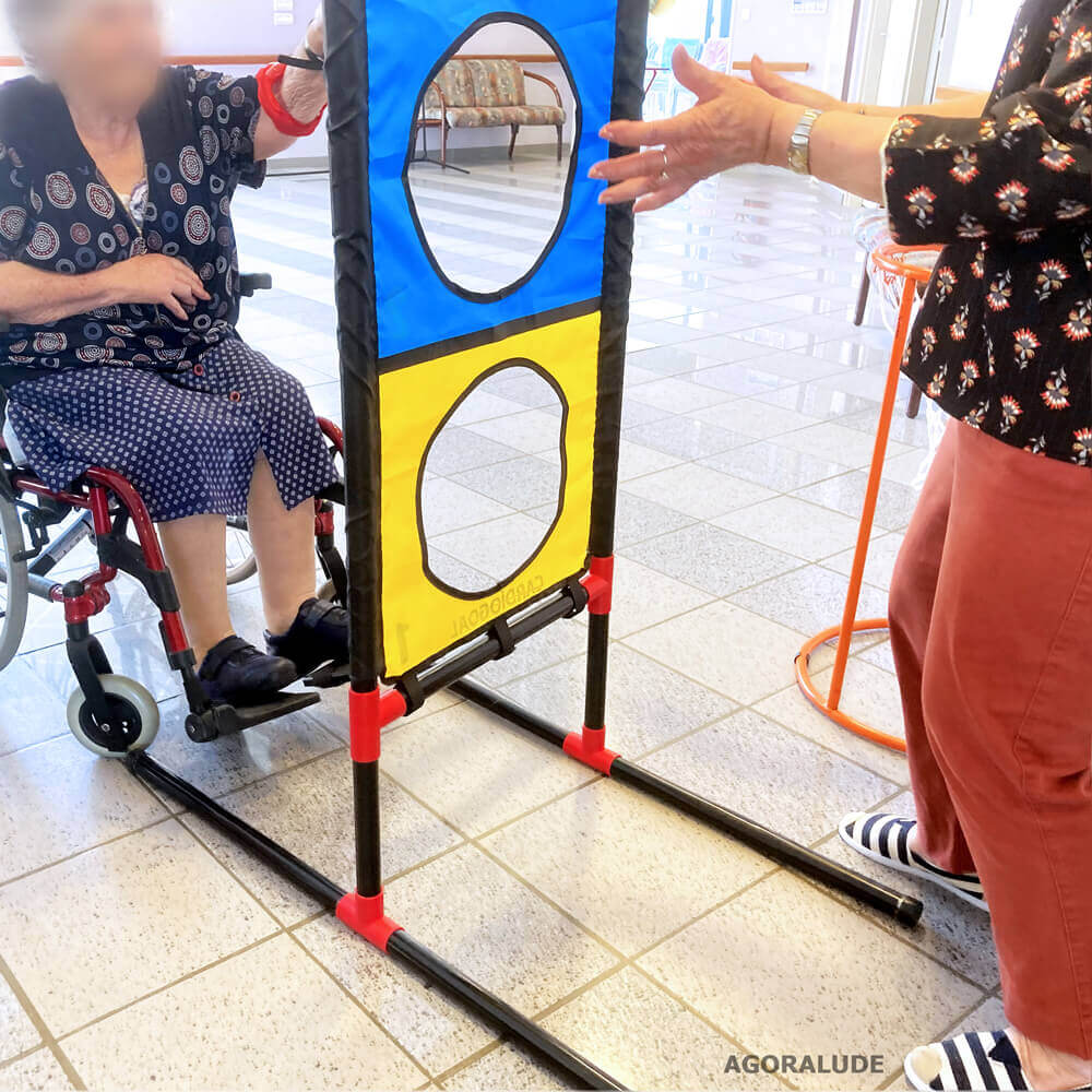 Cible velcro scratch – Jeu d'adresse pour personnes âgées et seniors