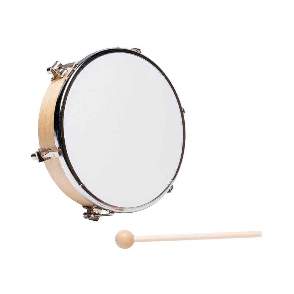 Tambourin en peau synthétique 20 cm – Instrument à percussion