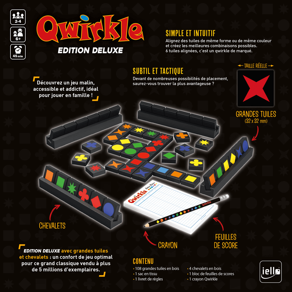 Qwirkle - Jeu de société pour toute la famille - Jeux Iello