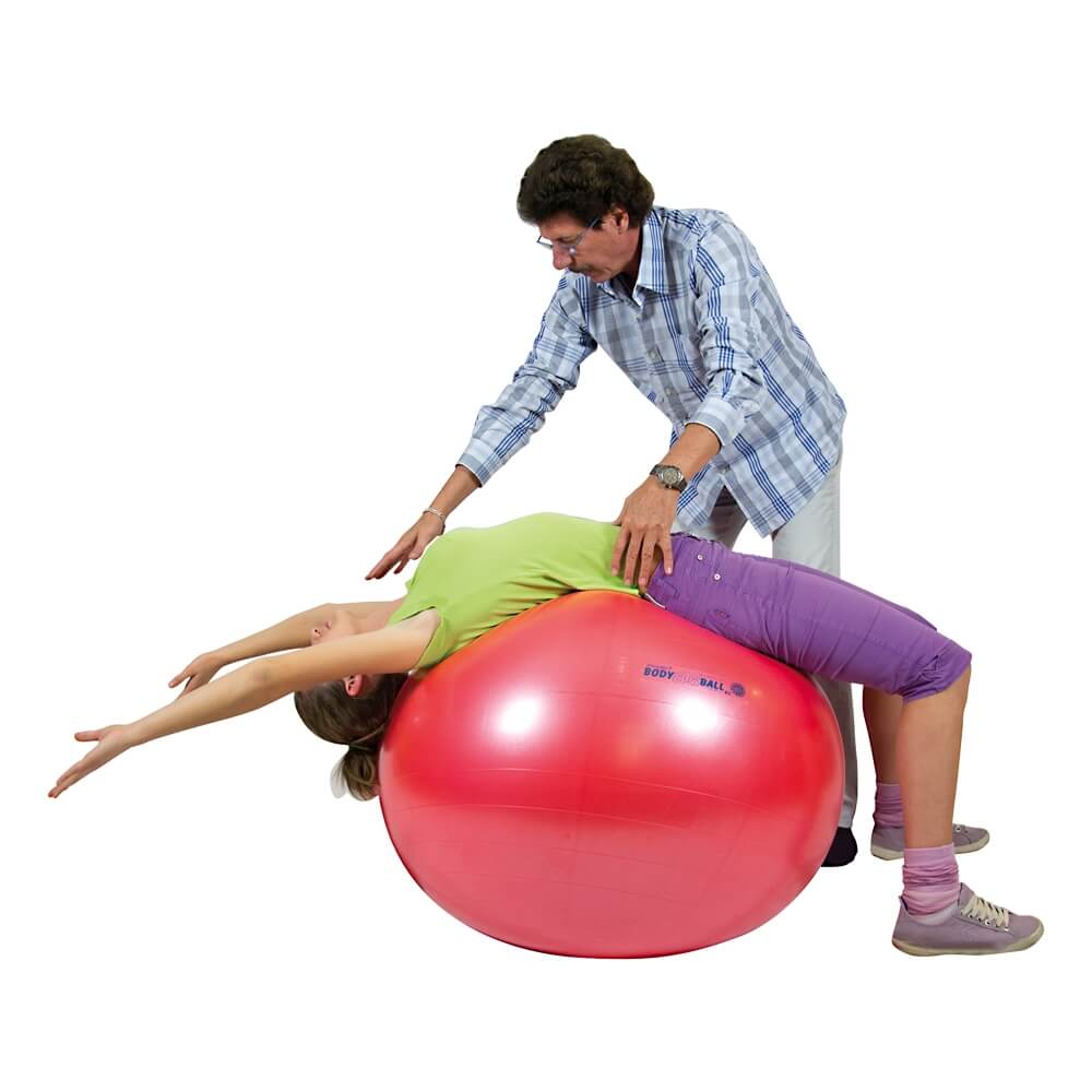 Grande balle souple 55 cm - Body ball rouge gymnic