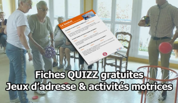 Fiche de Quizz à imprimer - jeux d'adresse et activités motrices